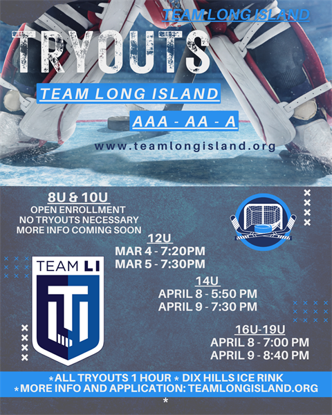 Tryout Dates 2025-2026